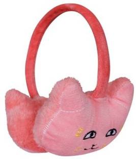MOMSCAPE Winters Ear Warmer Adjustable Size Fur Knitted Ear Muffs For Girls Boys (Pink) Ear Muff