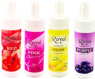 ROYAL Edible Puff Color 50 gms |Phus Phus Spray Color for Cakes Decoration |Color Dust Red, Pink, Yellow, Blue