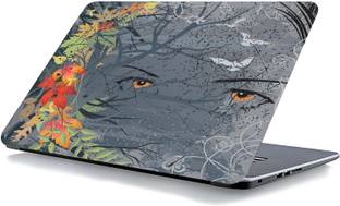qth FLORAL LAP-3609 VINYL Reusable Laptop Skin Compatible for 15.6 inch