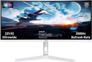 Acer Nitro 74.93 cm (29.5 inch) Curved WFHD LED Backlit VA Panel Gaming Monitor (XZ306CX)