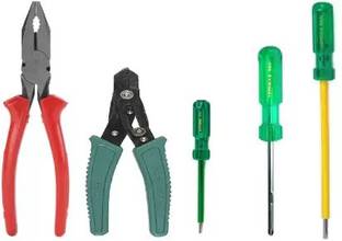 TAPARIA Hand Tool Kit (5 Tools) Combination Screwdriver Set