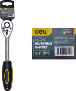 MALFAH ENTERPRISES RACHET WRENCH DL2421 DELI 200MM 3/8" 45T DL2421 DELI Single Sided Rachet Wrench