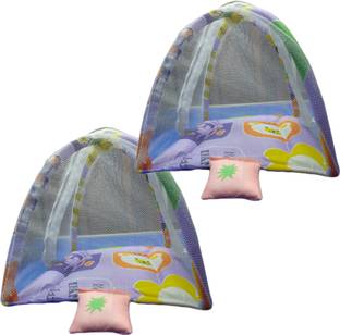 VCORP laddu gopal mosquito bed with pillow, size 0 to 2 numbers laddu gopal ji, 2pcs Dress