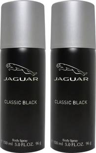JAGUAR Classic Black Deodorant Spray 150ml (Pack of 2) Deodorant Spray  -  For Men