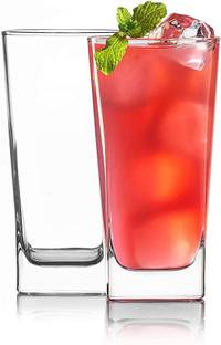 Tap2kaart (Pack of 2) Juice Glass Water Set of 2, Water Glasses for Juice, Cocktail, Whiskey, 240 ml Glass Set Water/Juice Glass