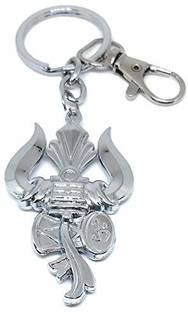 Virom Lord Shiva Trishul Damru Om Mahakal Mahadev Keyring for Bike Car HomeOffice Keys Key Chain