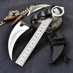 ATIASRAMA Karambit Training Survival Tactical Pocket Self Defense. Fixed Blade Knife Campers Knife, Survival Knife, Fixed Blade Knife