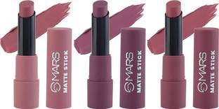 MARS 3 Plums Shades Matte Lipstick Set to Lift Up & Light Your Mood