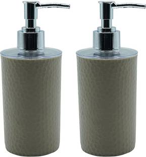 shenron Soap Dispenser Bottle Set with Pump for hand wash (Pebble Grey )-Set of 2, 250 ml Soap, Shampoo, Conditioner, Gel, Liquid, Lotion Dispenser