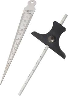 SAMENX Bore gauge/Taper Gage 1-15mm 1/32-5/8 Inch & Depth Gauge 6 INCH 150 MM Bore Gauge
