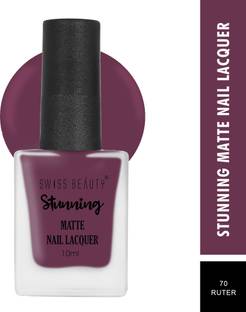 SWISS BEAUTY Matte Stunning Nail Polish - (Ruter, 10ml)