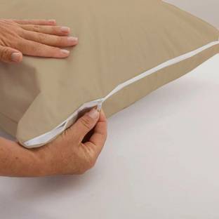 rakhi home décor Plain Poly Fiber Filled Zipper Standard Size Pillow Protector