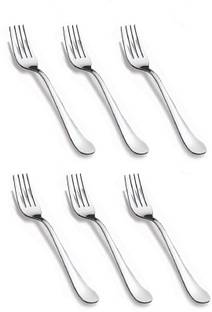 Indian Cloud Fork Spoon fruits / noodles Spoons pack of 6 Stainless Steel Salad Spoon Set