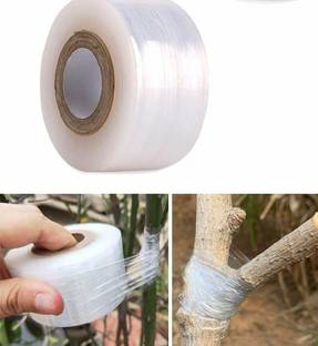 SAMPIN BRIGHT/White Stretching Film Small Wrapping Roll 50 mm / 2 inch | Grafting Tape | Luggage Packing Wrapping Film | Packing Roll | transparent | Shrink Wrap (Manual)