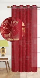 Flipkart SmartBuy 274 cm (9 ft) Net Semi Transparent Long Door Curtain Single Curtain