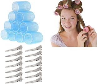 Kriti Women And Girls Hair Curling Tools 6 Pcs Hair Roller With 15 Pcs Duck Clips Hair Curler