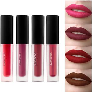 Marie Huda BEAUTY 4Pcs Matte Finish Liquid Lipstick Set