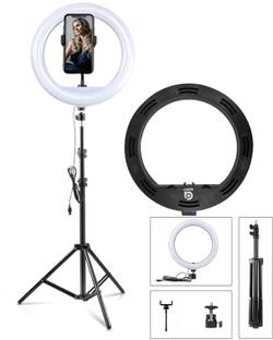 ADZOY Professional 30.5 cm LED Ring Light with Tripod Stand for Mobile Phones & Camera Tripod