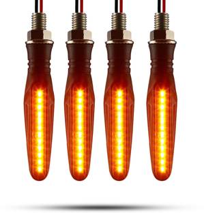 Autofledge Front, Rear, Side LED Indicator Light for Bajaj, Bullet, Datsun, Hero, Honda, KTM, Kawasaki, Royal Enfield, TVS, Universal For Bike, Yamaha 3 Series, 4 Series, 5 Series, 6 Series