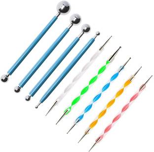 sahabz Dotting Tools 9Pcs Ball Embossing Stylus Set