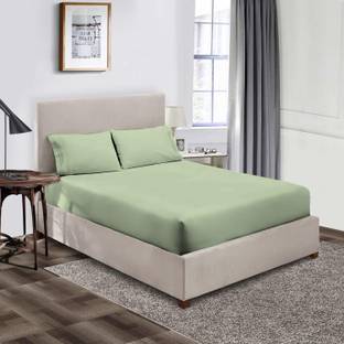 SGI Bedding 1000 TC Cotton Double Solid Fitted (Elastic) Bedsheet