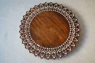 Culturway Lazy Susan Walnut Tray