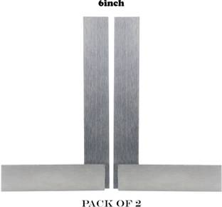 LAXMI Metal High Grade Engineering Try Square 6inch(Silver)PACK OF 2 Tri-Square