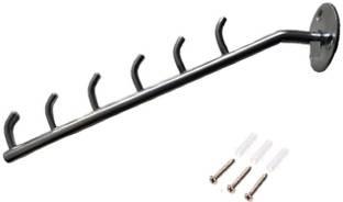 Q1 Beads 1 Pc 6 Pin Wall Mount Wall Drope Hanger for Clothe ,Shop , Boutique ,Dining Door Hanger