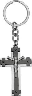 M Men Style Personalised Engraved Cross Design Keychain Skey202159 Key Chain