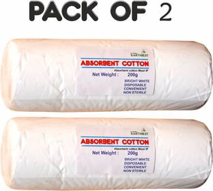 Dr. Chhabra's Earthiest COTTON FOR MAKE UP REMOVE,DUST FREE, CLEANSING, MULTIPURPOSE COTTON 100% PURE Gauze Medical Dressing