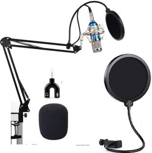Cezo BM 800 Professional Condenser Microphone with 3.5 mm Audio Jack - Blue Microphone
