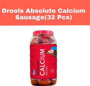 Drools Drools Absolute Calcium Sausage-32 Pcs Dog Supplement 0.99 kg Dry Adult, New Born, Senior, Young Dog Food