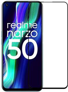 DMJHP Edge To Edge Tempered Glass for Realme narzo 50