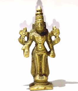 Mata Idol Lord Narayan,Murti for Pooja at Home and mandir Size-6.9 cm H,3.5 cm L. Decorative Showpiece  -  6.9 cm