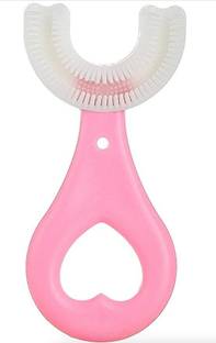 Escale Soft Silicone 360 Degree U Shaped Toothbrush For Baby Girls Ultra Soft Toothbrush