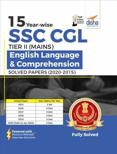 15 Year-wise SSC CGL Tier II (Mains) English Language & Comprehension Solved Papers (2020 - 2015)