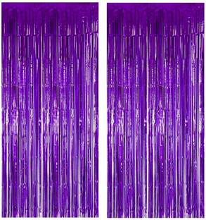 Dinipropz Purple Foil Curtain