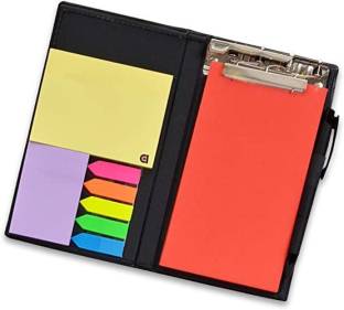 Flipkart SmartBuy Notepad Memo Holder Desk Organizer with sticky Notes Gift Set with Pen Pocket-size Memo Pad UN RULED 50 Pages