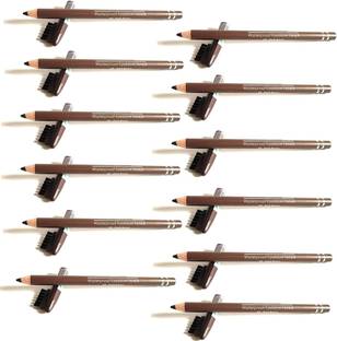 MYEONG Water Proof Long & Lasting Make up Eye brow pencil Pack Of 12