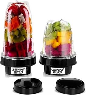 Gemini Bullet Jar for Mixer Grinder Set of 2 (530 ML & 350 ML) Mixer Juicer Jar Mixer Juicer Jar