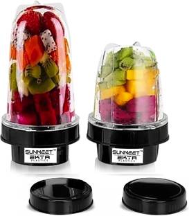 Sunmeet Bullet Jar for Mixer Grinder Set of 2 (530 ML & 350 ML) Mixer Juicer Jar Mixer Juicer Jar