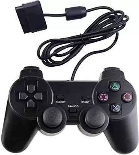 Genesys Wired Dualshock Remote Controller For Playstation-2 (Black) Gaming Accessory Kit  Motion Controller