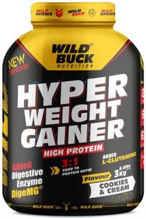 WILD BUCK Hyper Weight Gainer With Protein,Glutamine,Minerals & Enzymes For Massive Gain Weight Gainers/Mass Gainers