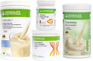 HERBALIFE Formula 1 Shake Kulfi+ Protein 200 Gram + Afresh Cinnamon + Shake Mate Protein Shake