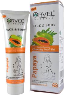 orvel Herbals Papaya face and body Scrub 100 ml Scrub