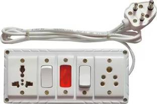 SAGEPL TWO 6 AMP 5 PIN UNIVERSAL SOCKET EXTENSION BOX WITH ON/OFF SWITCH 2  Socket Extension Boards