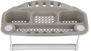 BIZOLO Plastic Bathroom Stand ( Pack Of 1 ) Holder Grey Towel Holder