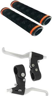 PESKY Bicycle Silver Clutch + Handle Grip Handle Bar Grip For Indian NA