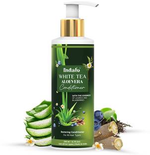 Indalo White Tea Aloevera Conditioner for Oily Hair & Damaged Hair Repair-Sulphate Free