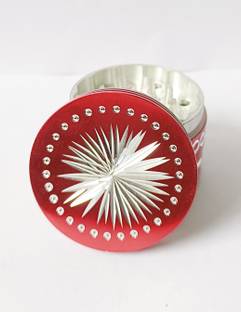 JEWELKINGS J&K RED DIAMOND CUT 50mm Classic Metallic crusher Medium with filter 50MM Hand Muller Grinder
